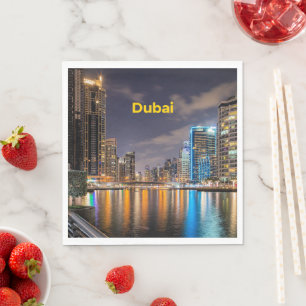 Dubai Cityscape Napkin