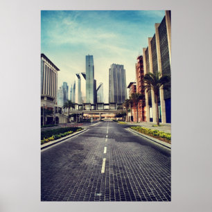 Dubai cityscape. poster