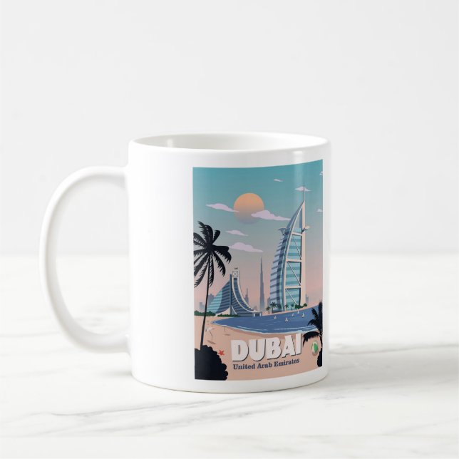 Dubai Coffee Mug - Size 11oz (Left)