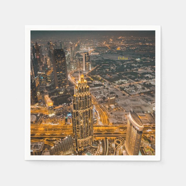 Dubai Emirates, Burj Khalifa, Napkin (Front)