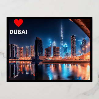 Dubai Foil Holiday Postcard