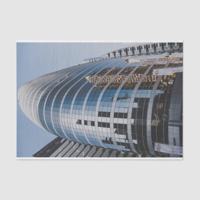 Dubai glass skyscraper tissue paper (Front)