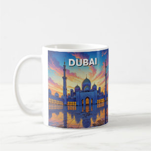 Dubai Grand Mosque UAE Sunset Coffee Mug