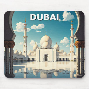 Dubai Grand Mosque UAE Travel Mouse Pad