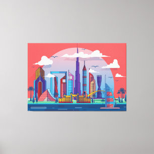  Dubai Landmark     Canvas Print