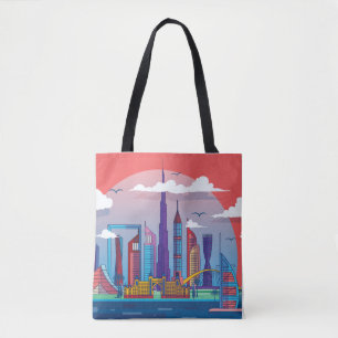 Dubai Landmark Tote Bag