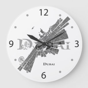 Dubai Map Clock