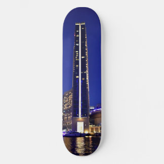 Dubai Marina architecture at night Skateboard