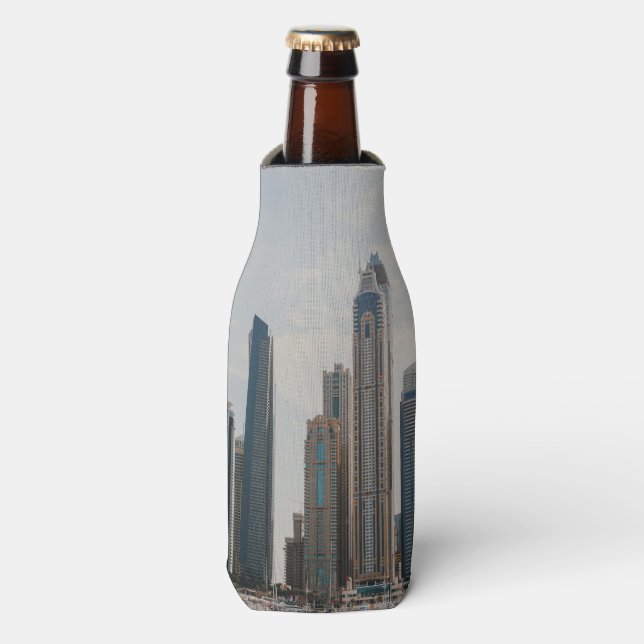 Dubai Marina architecture Bottle Cooler (Bottle Front)