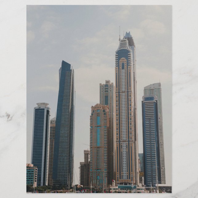 Dubai Marina architecture Flyer (Front)