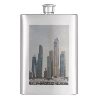 Dubai Marina architecture Hip Flask