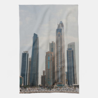 Dubai Marina architecture Tea Towel