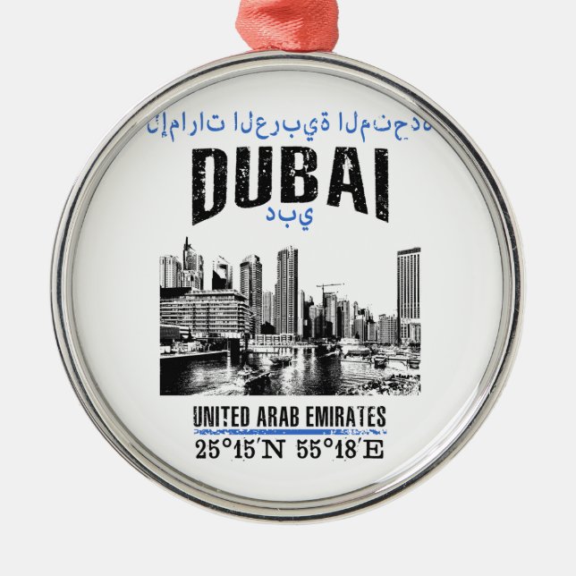 Dubai Metal Tree Decoration (Front)