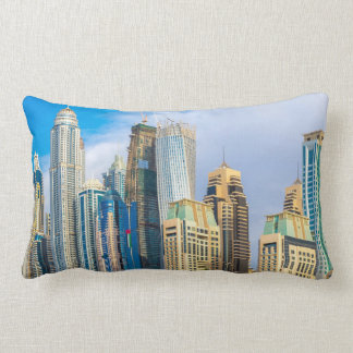 Dubai modern skyscrapers Corniche Lumbar Cushion