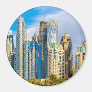 Dubai modern skyscrapers Corniche Magnet