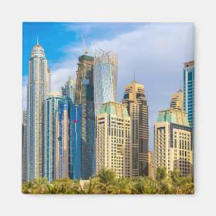 Dubai modern skyscrapers Corniche Magnet