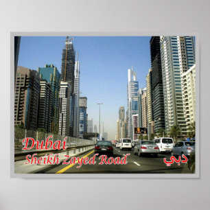 Dubai - Sheikh Zayed Road - Poster