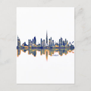 Dubai Skyline Holiday Postcard