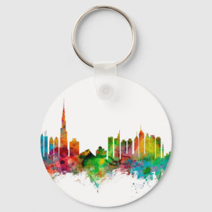 Dubai Skyline Key Ring
