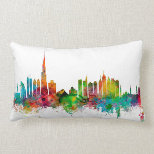 Dubai Skyline Lumbar Cushion