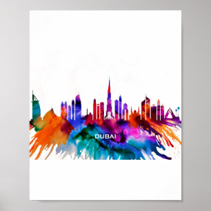 Dubai Skyline Poster