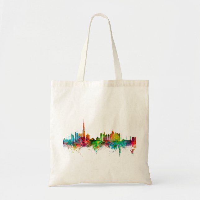 Dubai Skyline Tote Bag (Front)