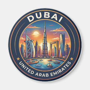 Dubai Skyline United Arab Emirates Magnet