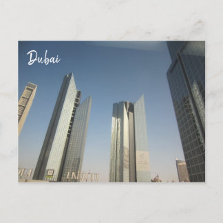 dubai skyscrapers postcard