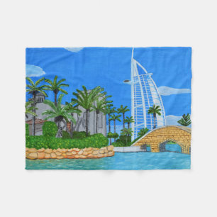 Dubai, the United Arab Emirates Fleece Blanket