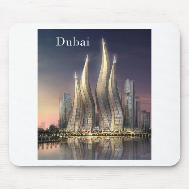 dubai Towers (by St.K) Mouse Pad (Front)