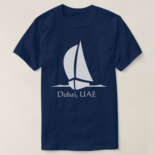 Dubai, UAE - Boat T-Shirt (Design Front)