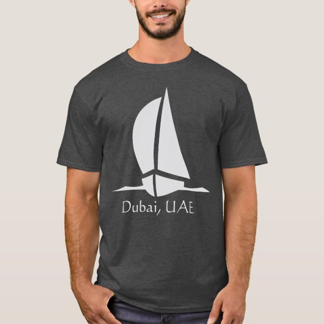 Dubai, UAE - Boat T-Shirt (Front)