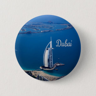 Dubai UAE Burj Al Arab 6 Cm Round Badge