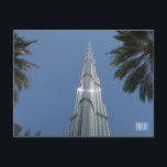 Dubai UAE Burj Khalifa Postcard<br><div class="desc">Dubai UAE Burj Khalifa</div>