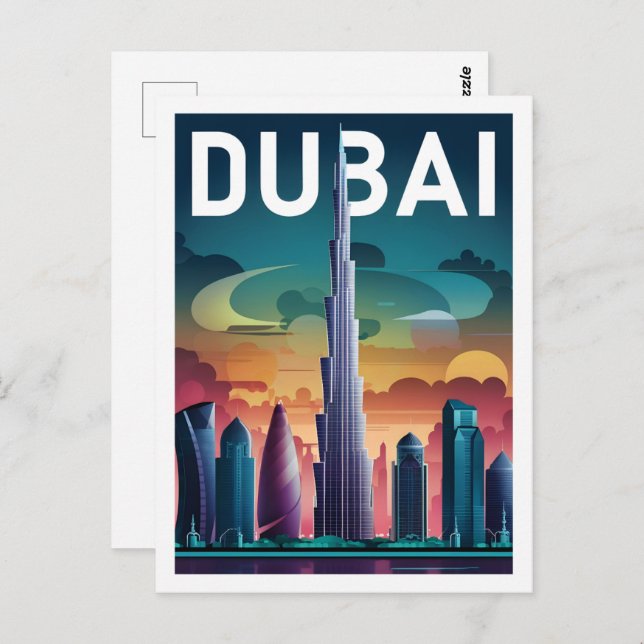 Dubai UAE Famous Travel Place Postcard (Front/Back)