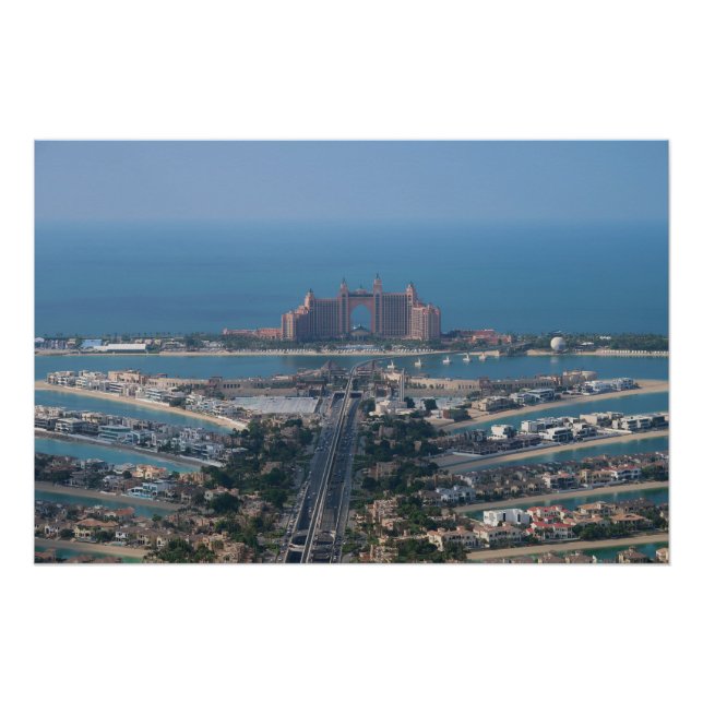 Dubai UAE Palm View Poster (Front)