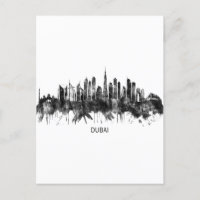 Dubai UAE Skyline BW