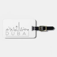 Dubai UAE Skyline Luggage Tag