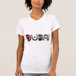 Dubai UAE Typography Elegant Text Only T-Shirt