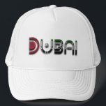 Dubai UAE Typography Elegant Text Only Trucker Hat<br><div class="desc">Dubai UAE Typography Elegant Text Only</div>