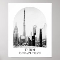 Dubai United Arab Emirates Arch Photo Print