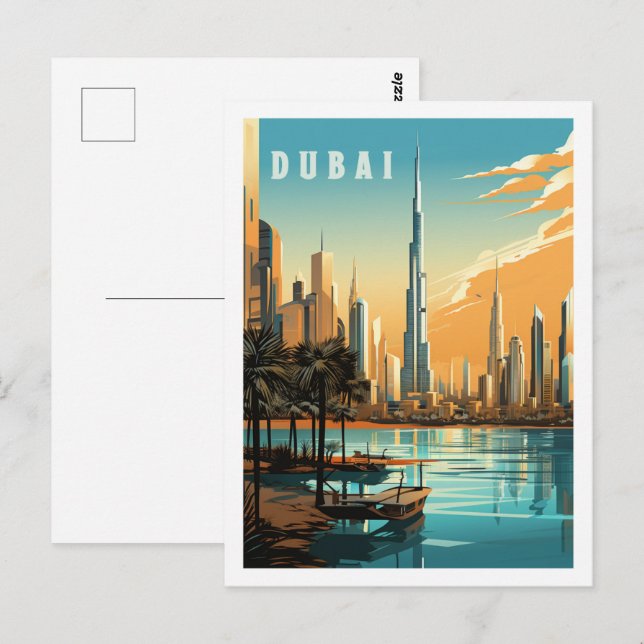 Dubai United Arab Emirates Famous Travel Place Postcard (Front/Back)