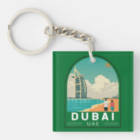 Dubai United Arab Emirates Retro Travel Art
