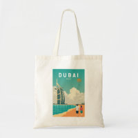 Dubai United Arab Emirates Retro Travel Art