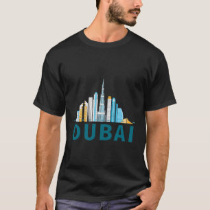 Dubai United Arab Emirates Skyline Burj Khalifa Sk T-Shirt