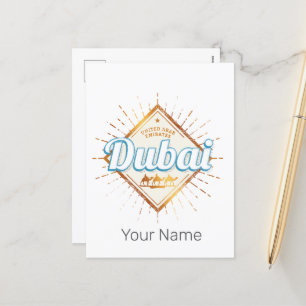 Dubai United Arab Emirates Vintage UAE Souvenir Holiday Postcard