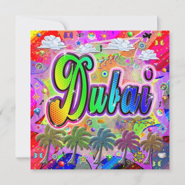  Dubai  Vista Express Holiday Card (Front)