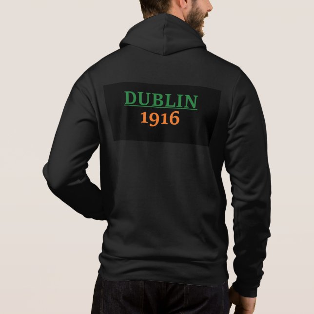 Dublin 1916 Logo Zip Up Hoody (Back)