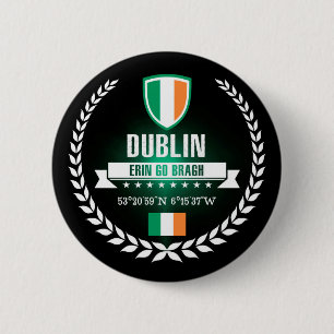 Dublin 6 Cm Round Badge
