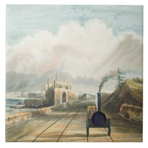 Dublin and Kingstown Railway: From the Footbridge Tile